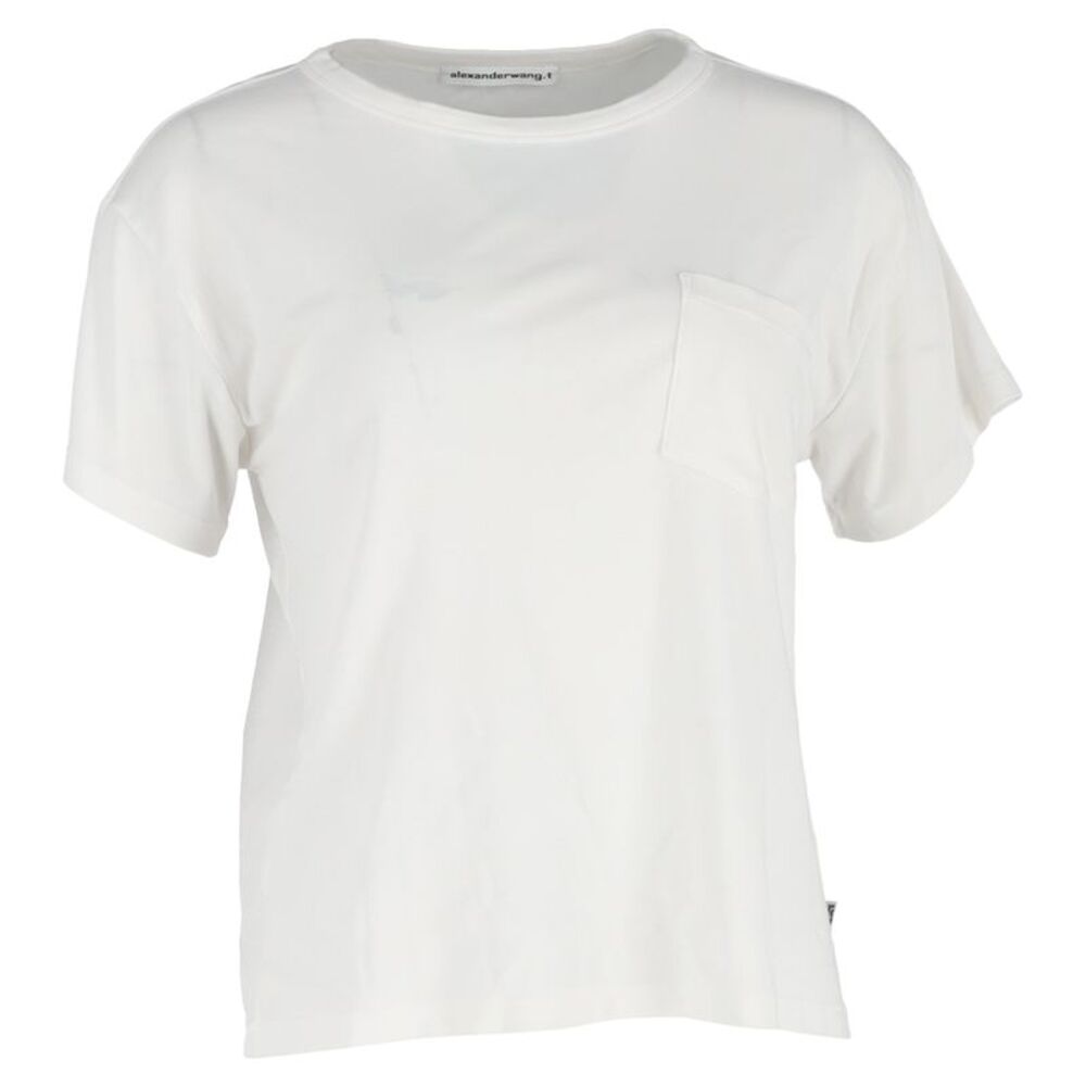 Alexander Wang Crewneck T-Shirt in White Cotton